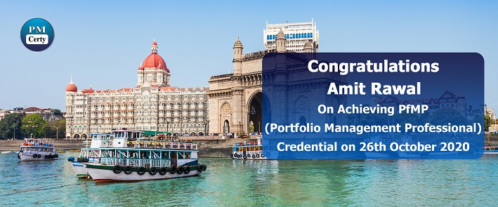 Congratulations Amit on Achieving PfMP..!